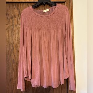 Mauve long sleeve shirt